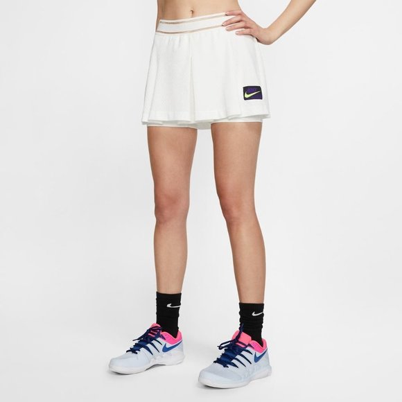 Nike AT5070-100 Court Slam Tennis Skirt  Skort White - Picture 5 of 5
